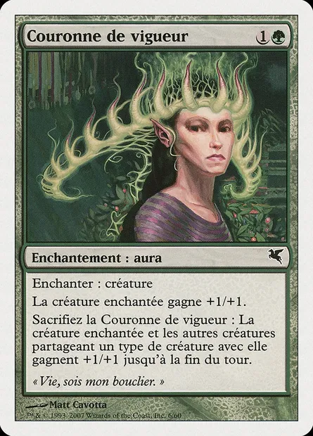 Couronne de vigueur, carte Magic PSAL D6 — extension Salvat 2005