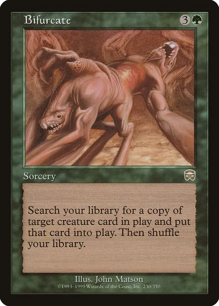 Bifurcate, Magic card MMQ 230 — Mercadian Masques set