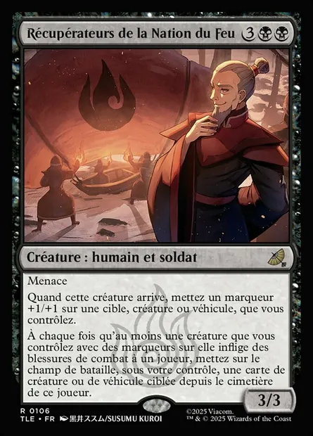 Récupérateurs de la Nation du Feu, carte Magic TLE 106 — extension Avatar: The Last Airbender Eternal