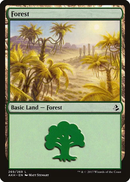 Forest, Magic card AKH 269 — Amonkhet set