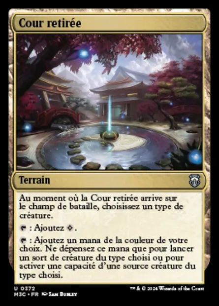 Cour retirée, carte Magic M3C 372 — extension Modern Horizons 3 Commander