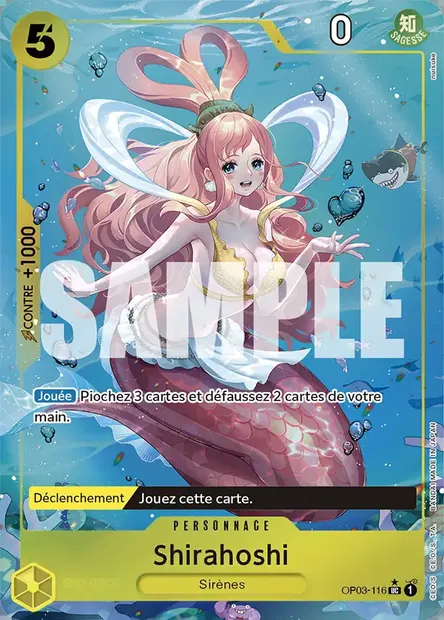 Shirahoshi, carte One Piece OP03-116 — extension PILLARS OF STRENGTH