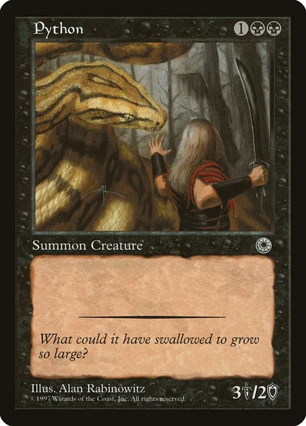 Python, Magic card POR 105 — Portal set