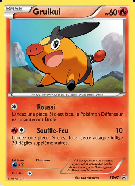 Gruikui, carte Pokémon BW 07 — extension Promo BW