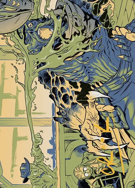 Voidslime // Voidslime, Magic card AOTJ 49 — Outlaws of Thunder Junction Art Series set