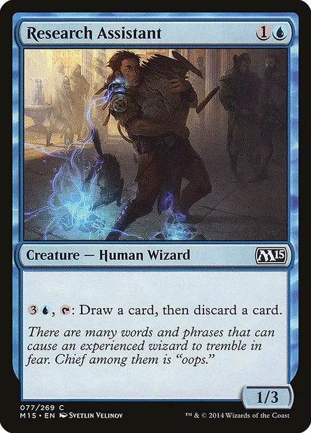 Research Assistant, Magic card M15 77 — Magic 2015 set