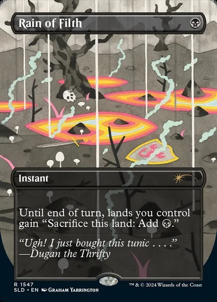 Pluie d'immondices, carte Magic SLD 1547 — extension Secret Lair Drop