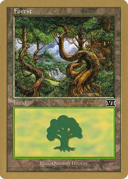 Forêt, carte Magic WC00 jk347 — extension World Championship Decks 2000