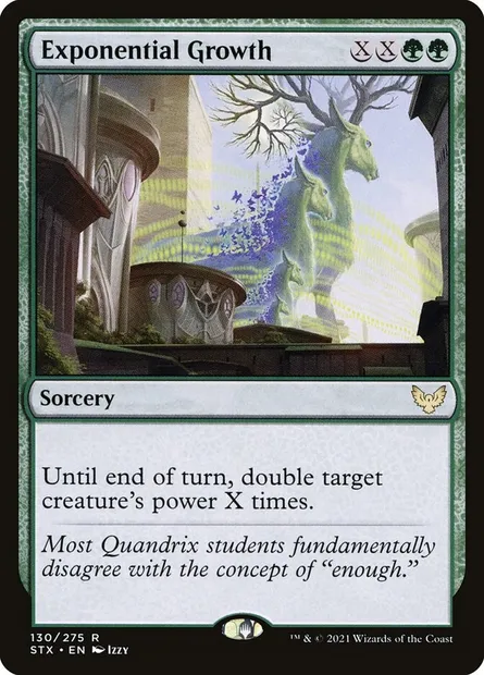 Exponential Growth, Magic card STX 130 — Strixhaven: School of Mages set