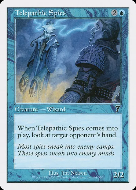 Telepathic Spies, Magic card 7ED 101 — Seventh Edition set