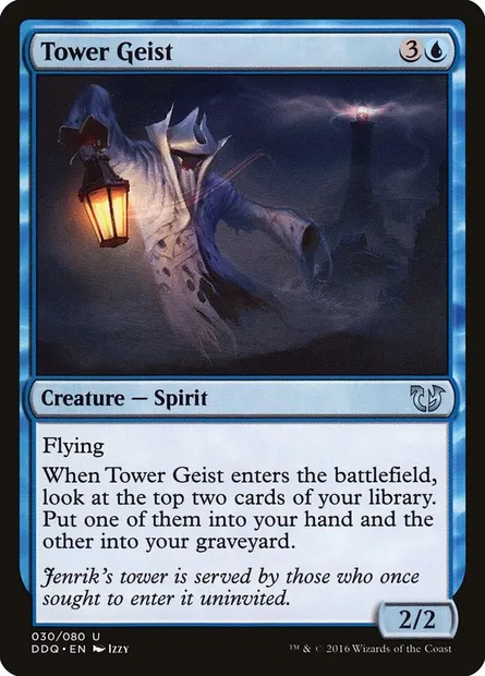 Tower Geist, Magic card DDQ 30 — Duel Decks: Blessed vs. Cursed set