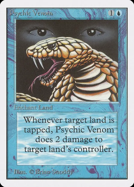Psychic Venom, Magic card 2ED 76 — Unlimited Edition set