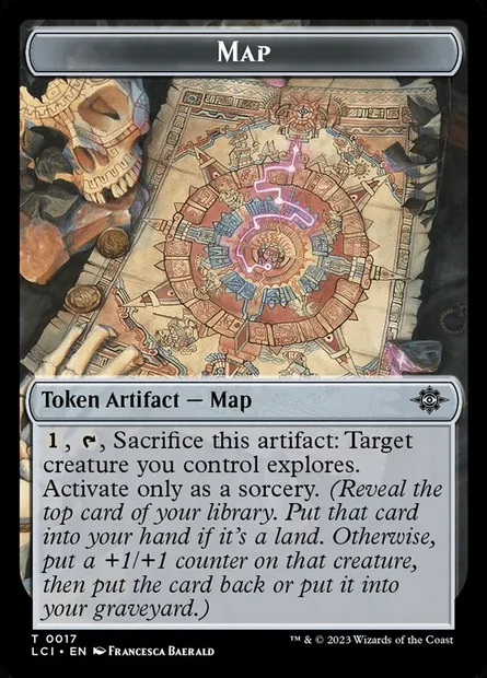 Map, Magic card TLCI 17 — The Lost Caverns of Ixalan Tokens set
