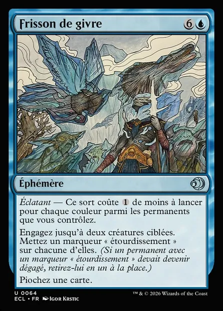 Frisson de givre, carte Magic ECL 64 — extension Lorwyn Eclipsed