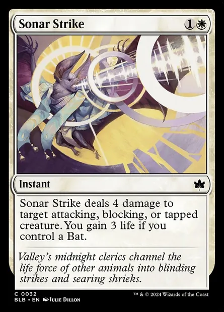 Sonar Strike, Magic card BLB 32 — Bloomburrow set