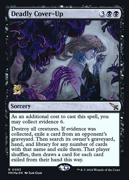 Deadly Cover-Up, Magic card PMKM 83s — Murders at Karlov Manor Promos set