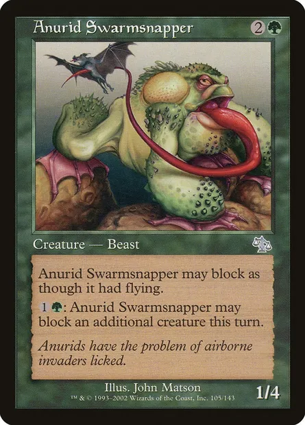 Anouride casse-insectes, carte Magic JUD 105 — extension Jugement