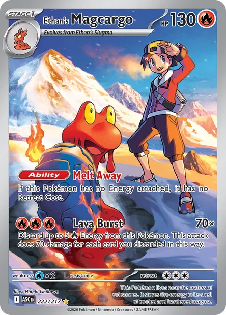 Ethan's Magcargo, Pokémon card ASC 222 — Ascended Heroes set