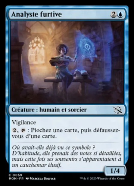 Analyste furtive, carte Magic MOM 59 — extension L'invasion des machines