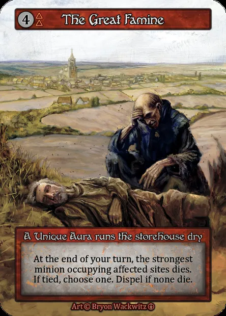 The Great Famine, carte Sorcery ATH 159 — extension Arthurian Legends