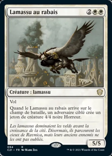 Lamassu au rabais, carte Magic C21 94 — extension Commander 2021