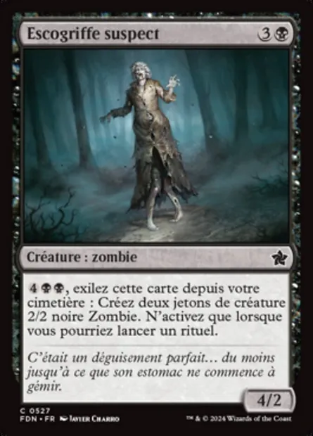 Escogriffe suspect, carte Magic FDN 527 — extension Foundations