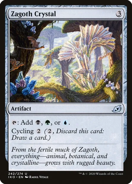 Zagoth Crystal, Magic card IKO 242 — Ikoria: Lair of Behemoths set