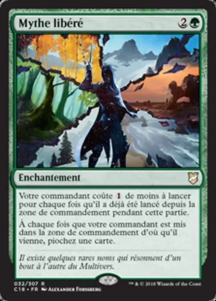 Mythe libéré, carte Magic C18 32 — extension Commander 2018