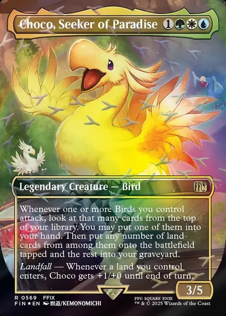 Choco, Seeker of Paradise, Magic card FIN 569 — Final Fantasy set