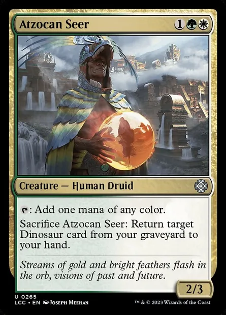Atzocan Seer, Magic card LCC 265 — The Lost Caverns of Ixalan Commander set