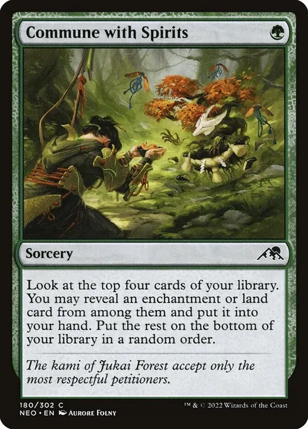 Commune with Spirits, Magic card NEO 180 — Kamigawa: Neon Dynasty set