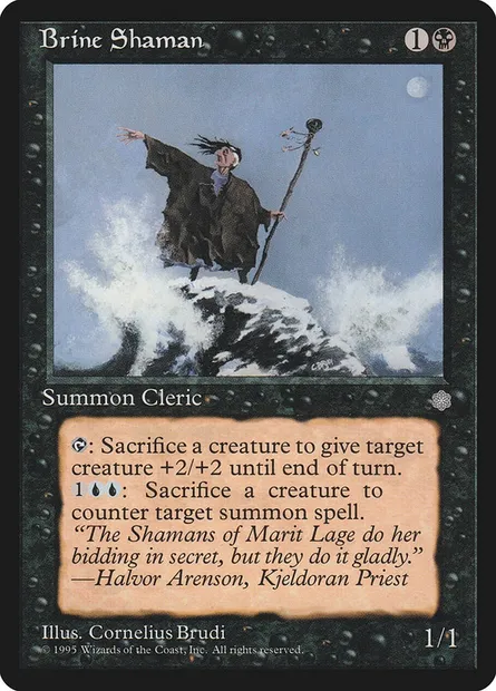 Brine Shaman, Magic card ICE 115 — Ice Age set