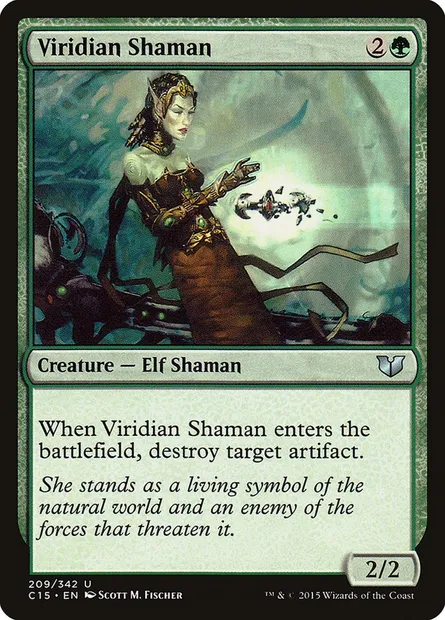 Viridian Shaman, Magic card C15 209 — Commander 2015 set
