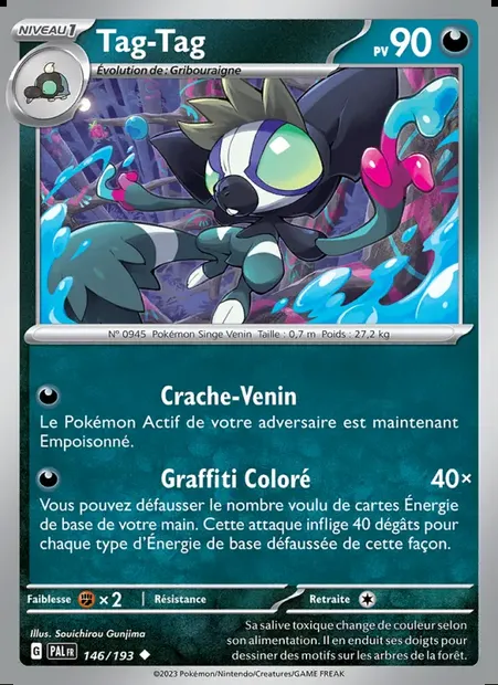 Tag-Tag, carte Pokémon PAL 146 — extension Évolutions à Paldea