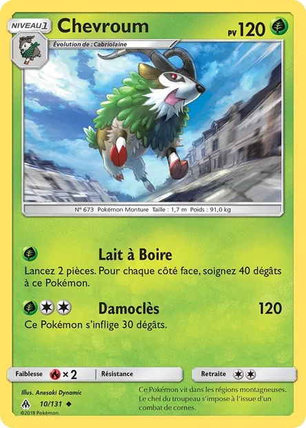Chevroum, carte Pokémon FLI 10 — extension Lumière Interdite
