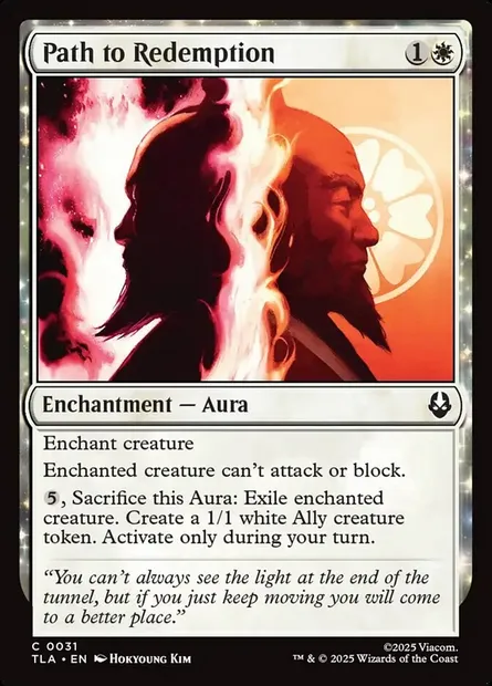 Path to Redemption, Magic card TLA 31 — Avatar: The Last Airbender set