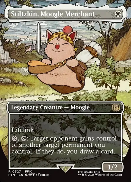 Stiltzkin, Moogle Merchant, Magic card FIN 327 — Final Fantasy set