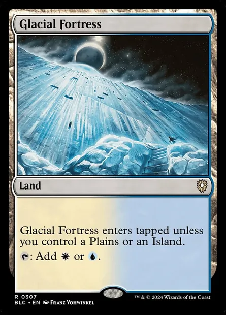 Glacial Fortress, Magic card BLC 307 — Bloomburrow Commander set
