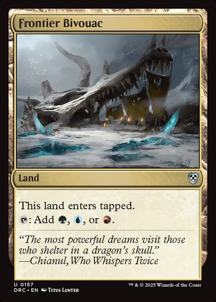 Frontier Bivouac, Magic card DRC 157 — Aetherdrift Commander set