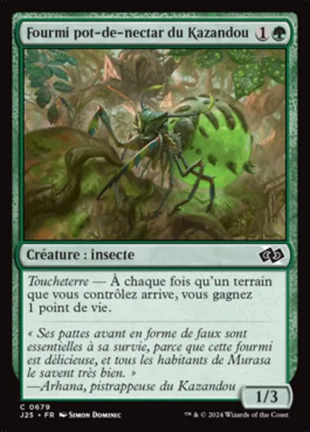 Fourmi pot-de-nectar du Kazandou, carte Magic J25 679 — extension Foundations Jumpstart