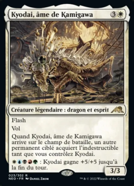 Kyodai, âme de Kamigawa, carte Magic NEO 23 — extension Kamigawa: La Dynastie Néon