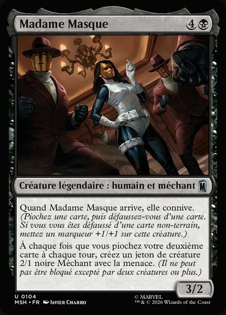 Madame Masque, carte Magic MSH 104 — extension Marvel Super Heroes