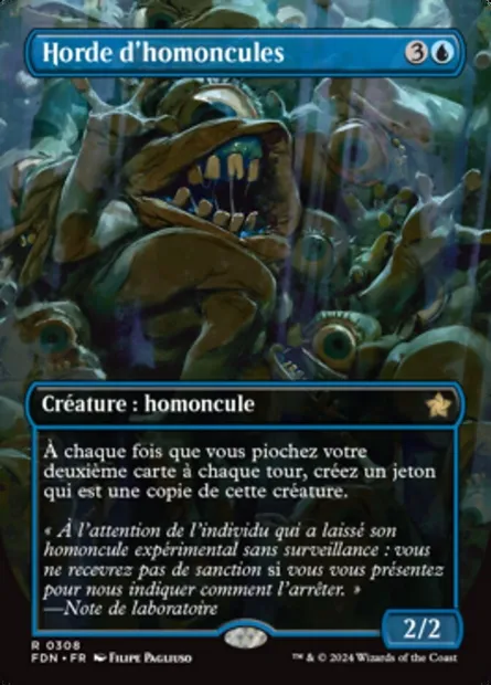 Horde d'homoncules, carte Magic FDN 308 — extension Foundations