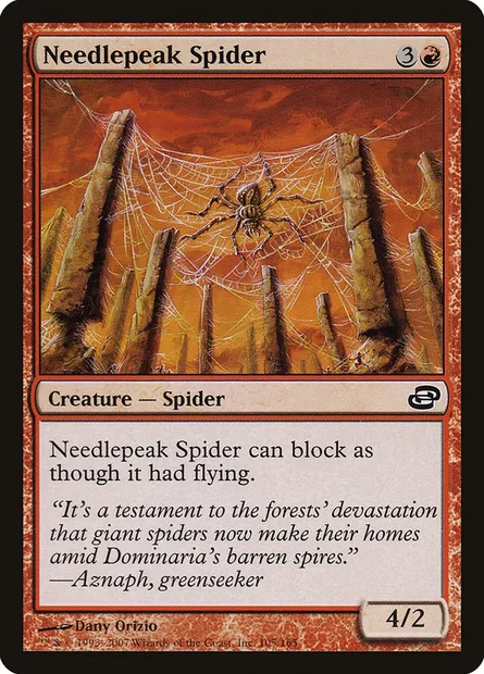 Needlepeak Spider, Magic card PLC 105 — Planar Chaos set