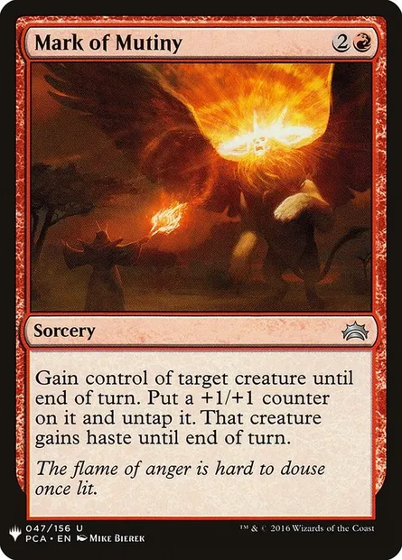 Marque de mutinerie, carte Magic PLST PCA-47 — extension The List
