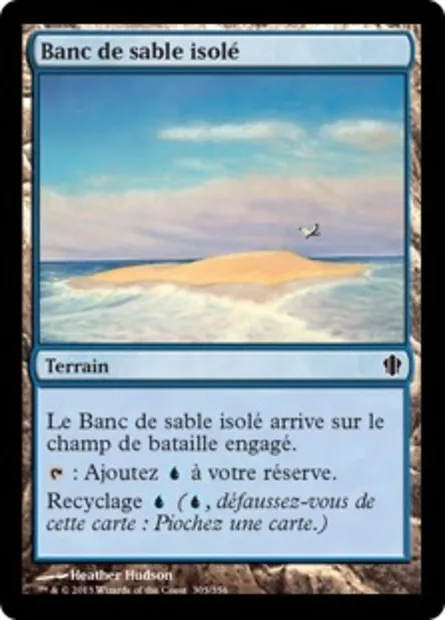 Banc de sable isolé, carte Magic C13 305 — extension Commander 2013