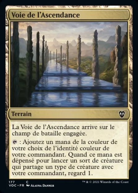 Voie de l'Ascendance, carte Magic VOC 177 — extension Crimson Vow Commander