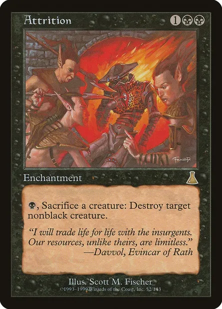 Attrition, Magic card UDS 52 — Urza's Destiny set