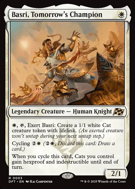 Basri, Tomorrow's Champion, Magic card DFT 3 — Aetherdrift set