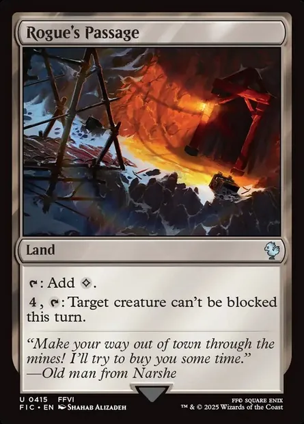 Rogue's Passage, Magic card FIC 415 — Final Fantasy Commander set